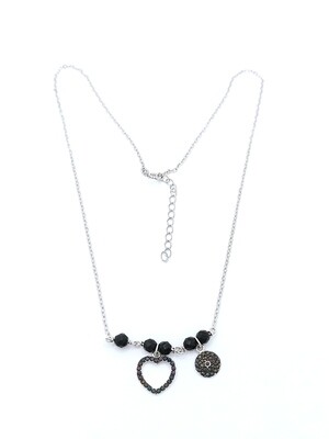 Silver 925 love heart necklace