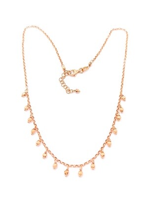 Silver 925 11 tear pennie necklace