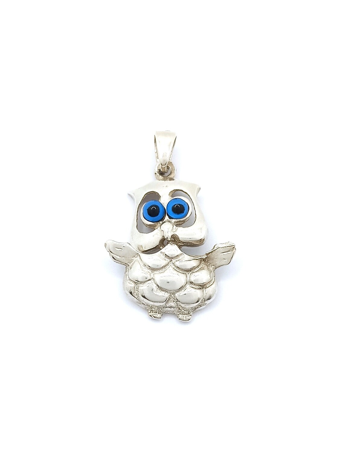 Silver 925 handmade owl bird design pendant, MODEL-SIZE: 1 Pendant Height: 3.5cm-Width : 2.3cm