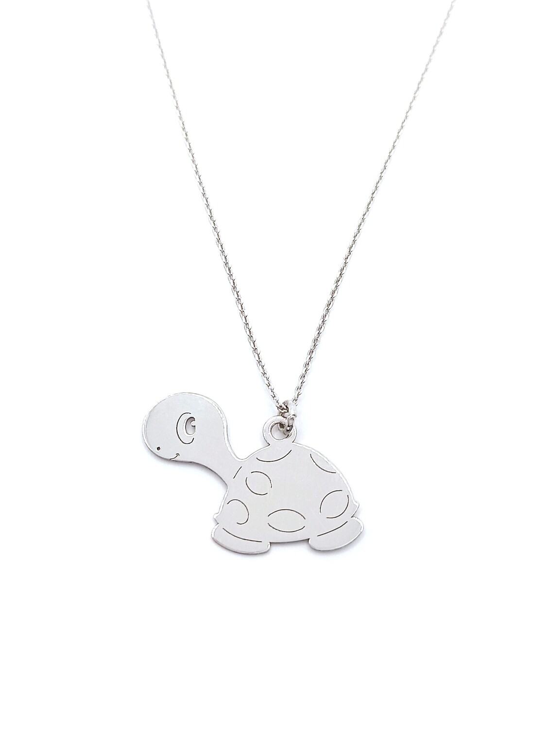 Silver 925 turtle or froq necklace, MODEL-DESIGN-SIZE: 1-Turtle-Pendant Height : 2.2cm-Width : 2.5cm