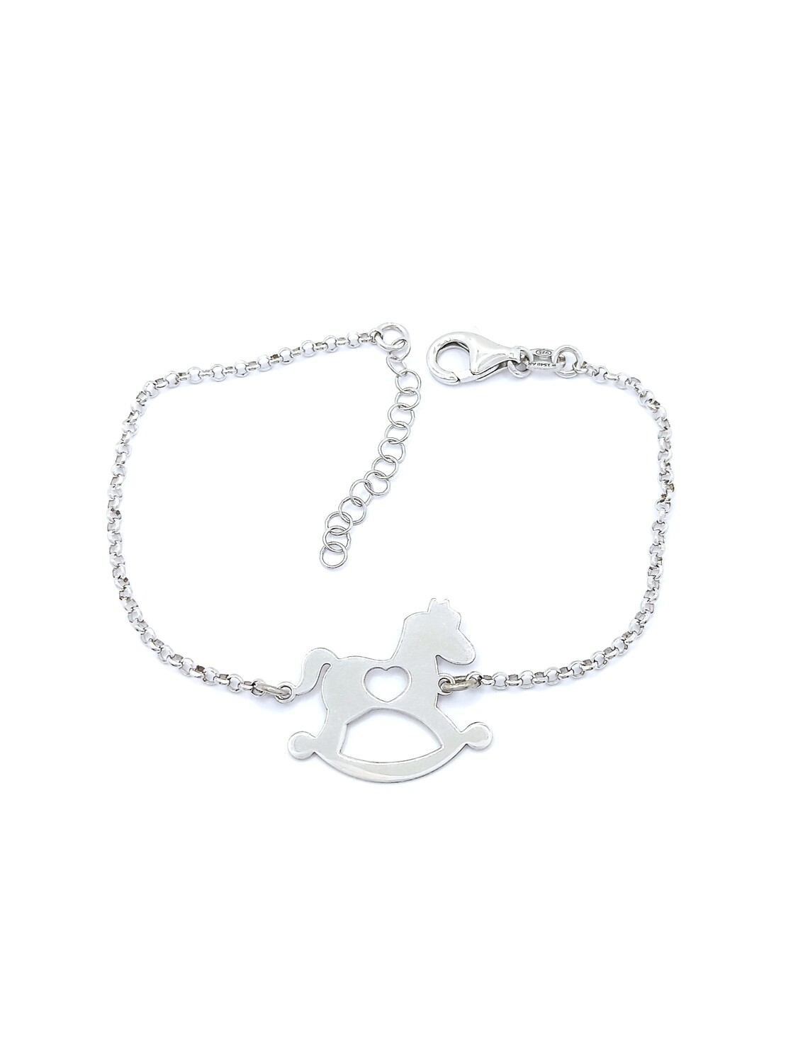 Silver 925 ribbon hand bracelet, MODEL-SIZE-CHAIN LENGTH: 1-Design Height: 1.8cm-Width: 2cm-Chain Length: 16.5+3cm Adjustable