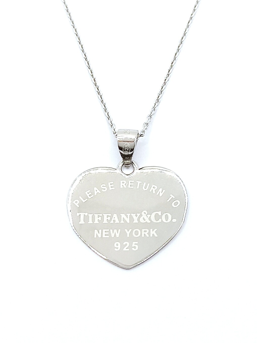 Silver 925 tiffany type big heart necklace or bracelet, MODEL-SIZE-CHAIN LENGTH: 1-Pendant Height: 2.3cm-Width: 2cm-Chain Length: 40+4cm