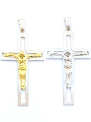 Silver 925 handmade Jesus cross pendant