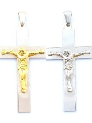 Silver 925 handmade Jesus cross pendant