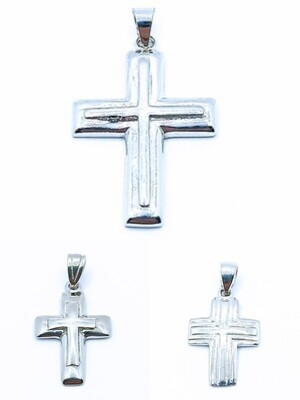 Silver 925  handmade cross pendant