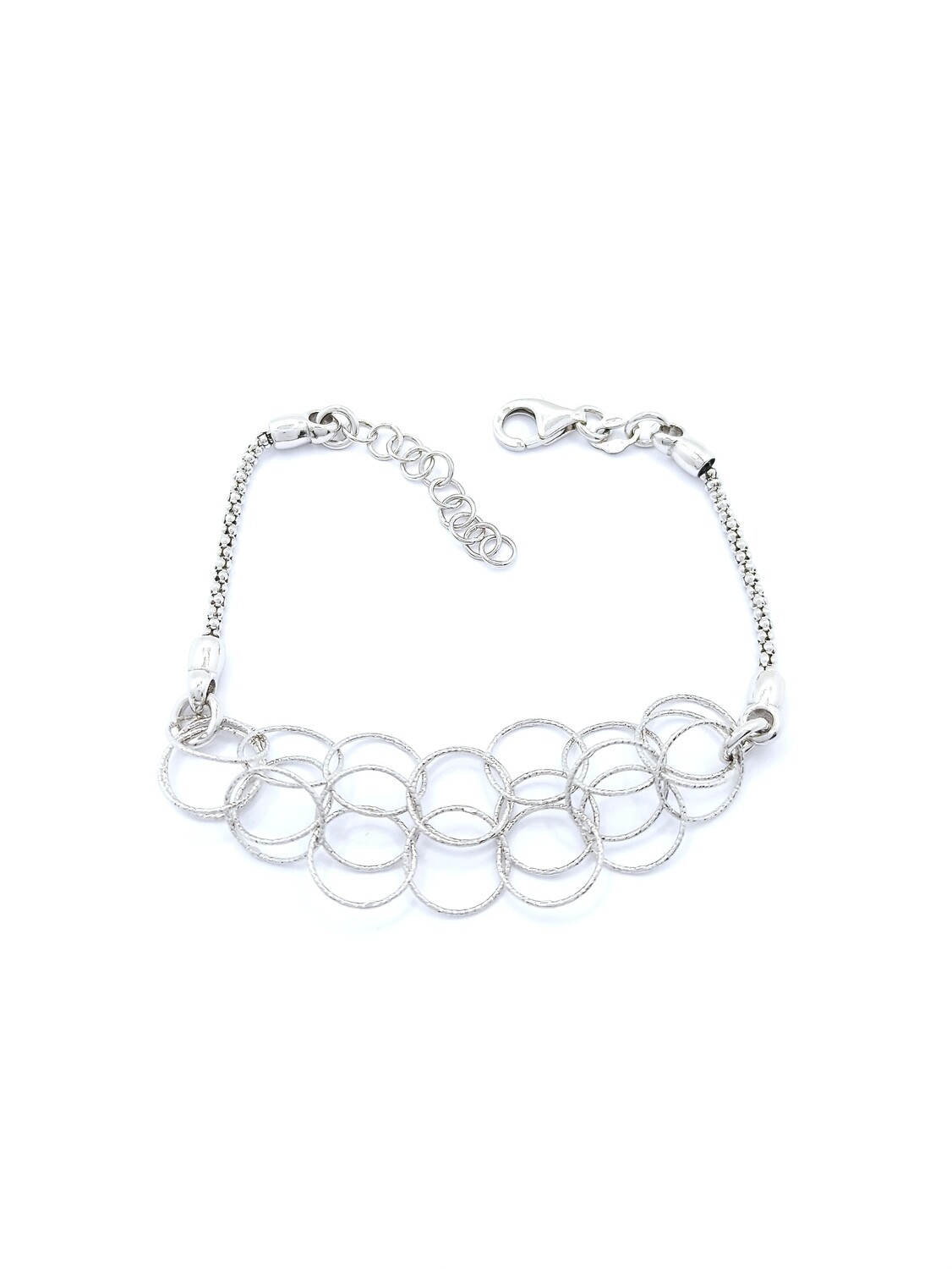 Silver 925 round or oval shape  hand bracelet, MODEL-COLOR-SIZE-CHAIN LENGTH: 1-White-Design Height: 1.7cm-Width: 6cm-Chain Length: 16.5+3cm Adjustable