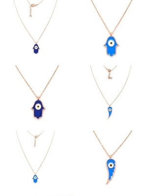 Silver 925 HAMSA or angel wing necklace