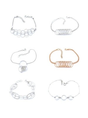 Silver 925 round or oval shape  hand bracelet