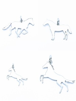 Silver 925 handmade horse pendant