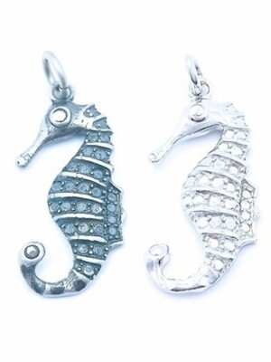 Silver 925 handmade sea horse design pendant