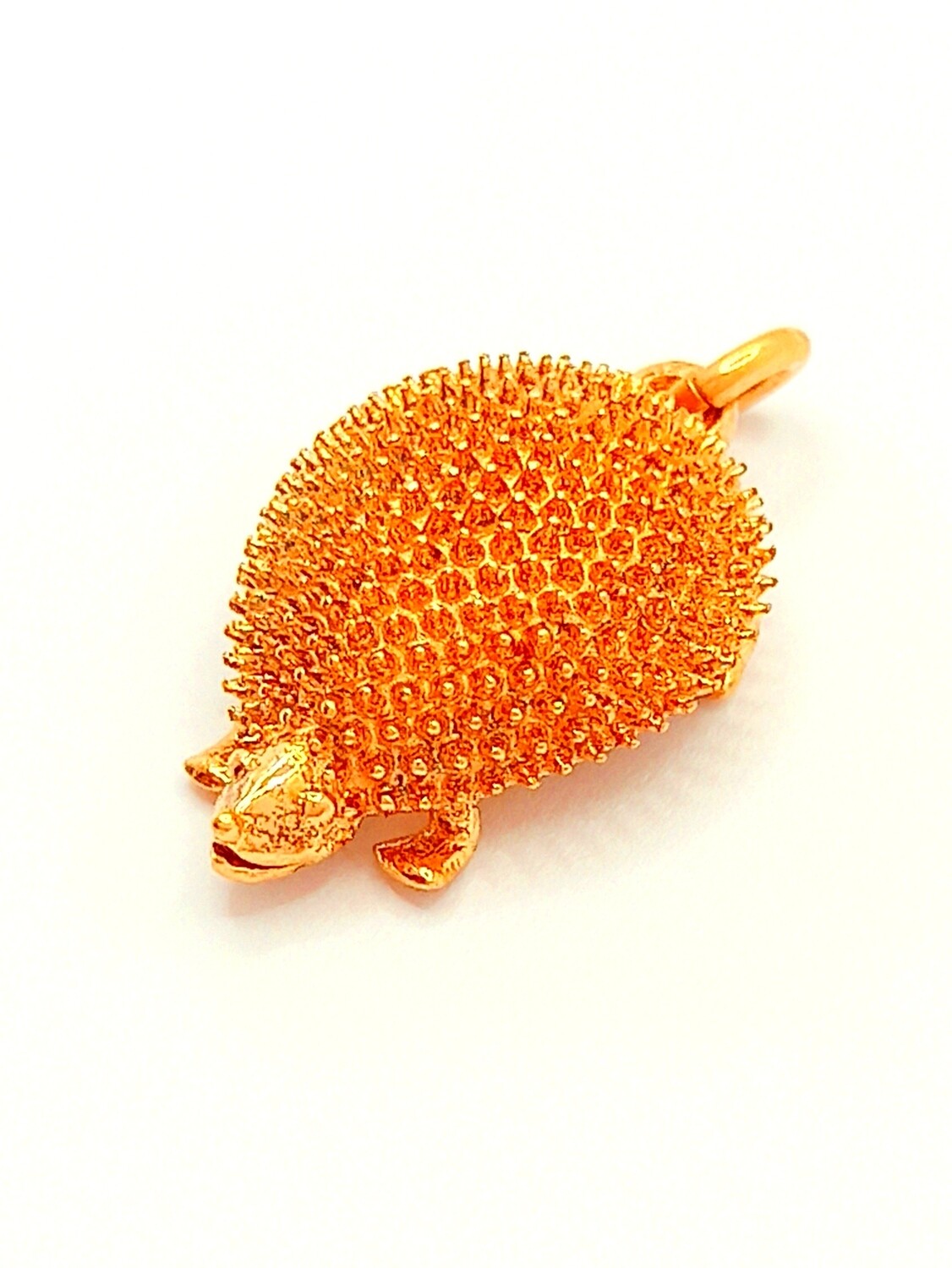 Silver 925 hedgehog design pendant, COLOR: 1 Material Finish: Rose gold plated