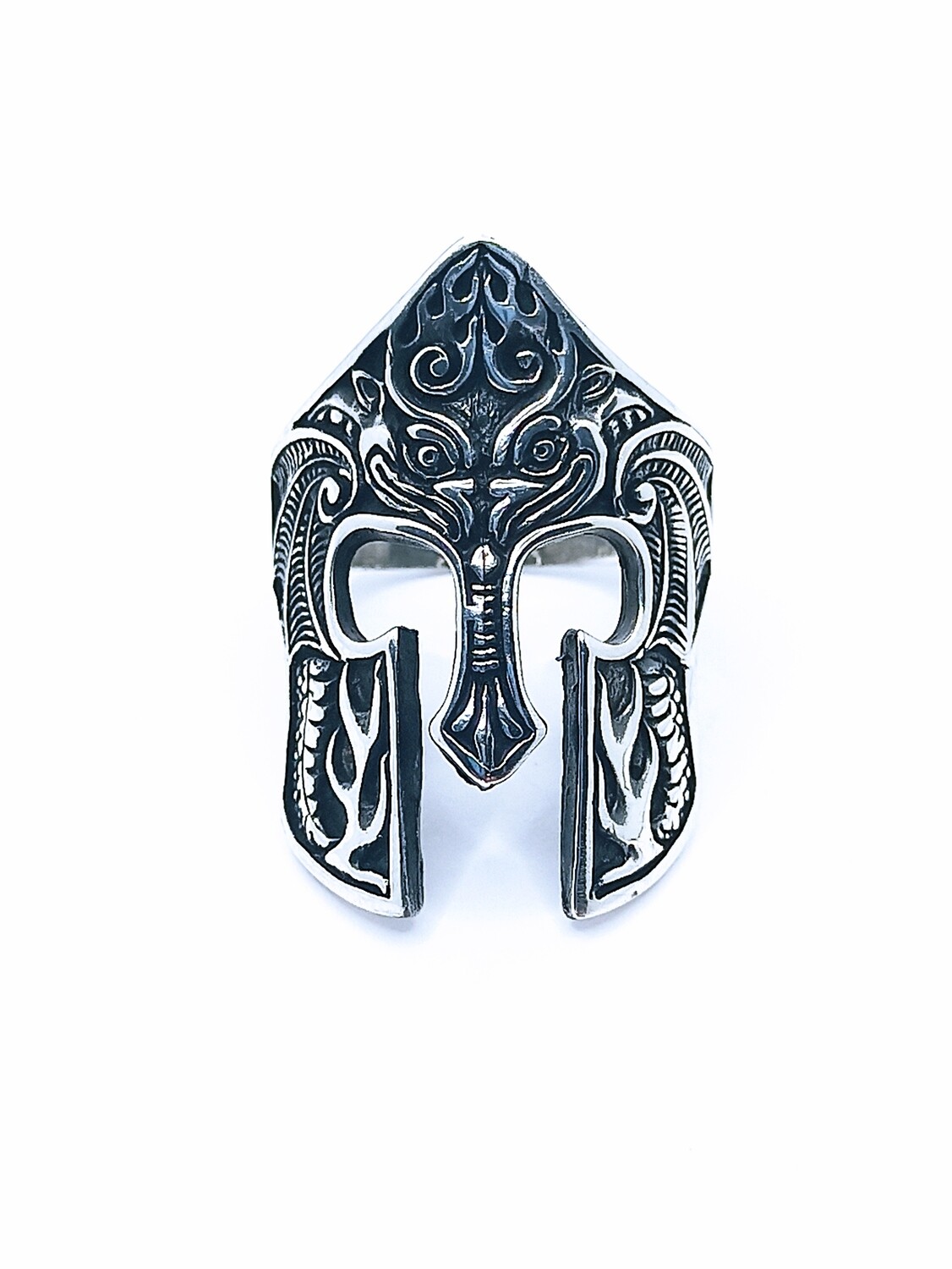 Silver 925 handmade spartan ring, MODEL-SIZE: 1-SIZE  63 EUR   U  UK  10.5 USA