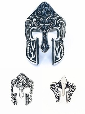 Silver 925 handmade spartan ring