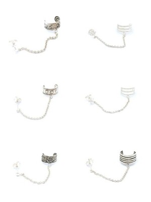 Silver 925 single ear cuff