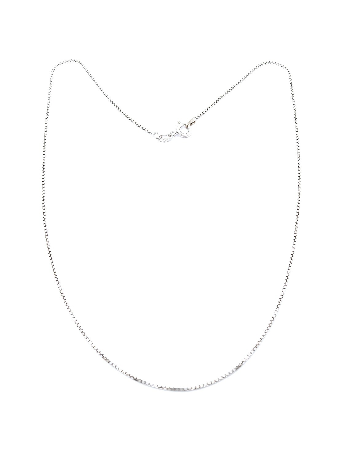 Silver 925 cube chain necklace