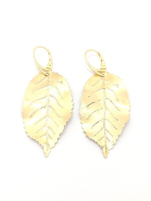 Silver 925 fancy leaf design earring