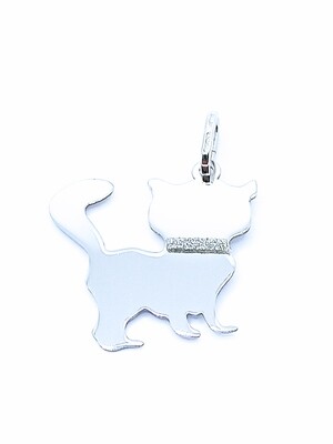 Silver 925 baby cat design pendant, MODEL-SIZE: 1-Pendant Height: 2.2cm-Width : 2cm