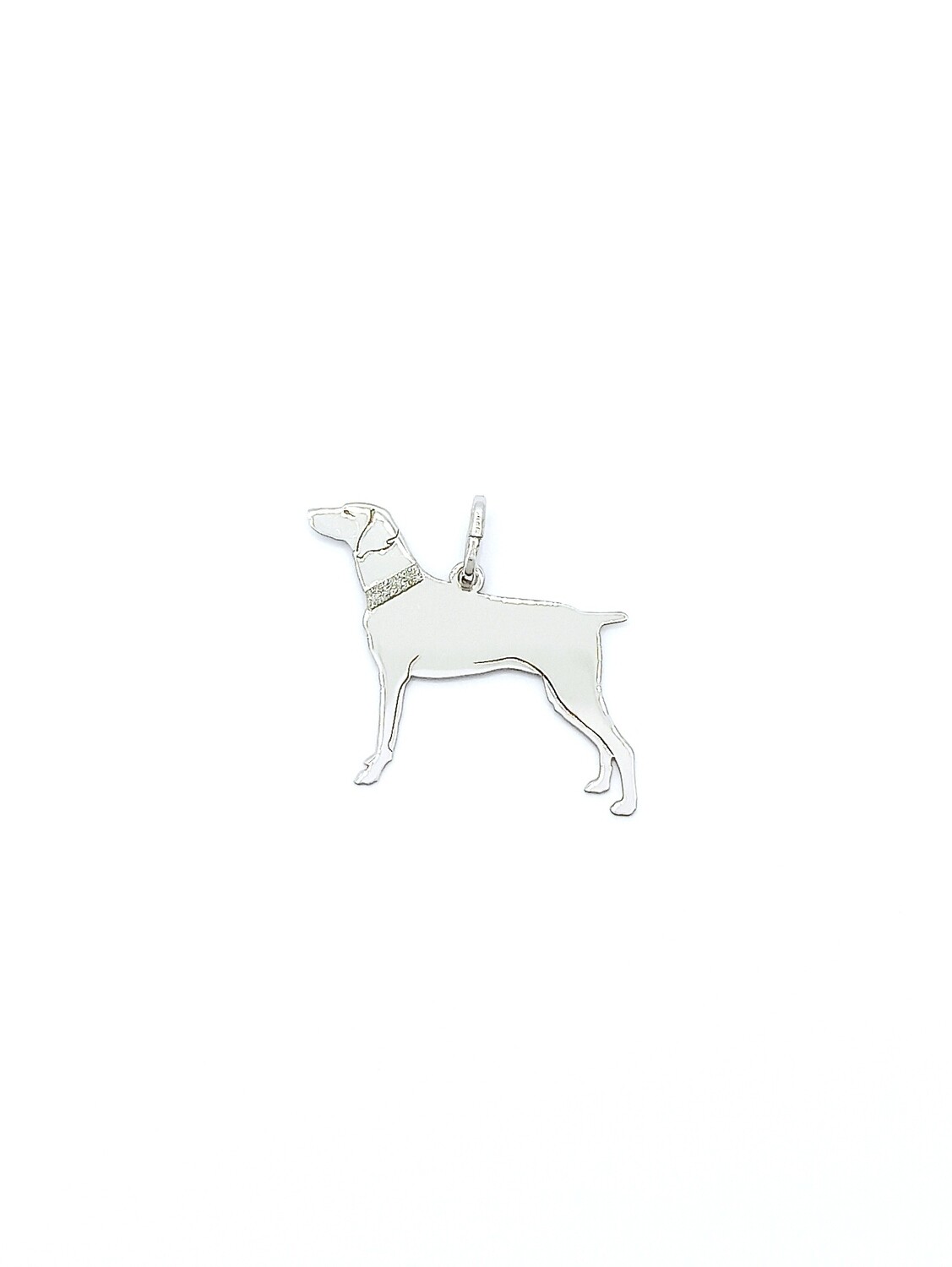 Silver 925 Hound dog pendant, MODEL-SIZE: 1-Pendant Height: 2.4cm-Width : 3cm