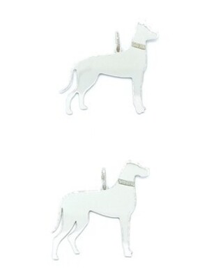 Silver 925 Greyhound dog pendant