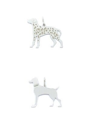 Silver 925 dalmatian dog pendant