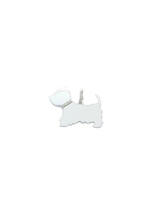 Silver 925 west highland white Terrier dog pendant
