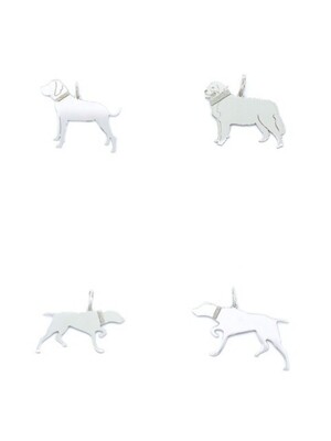 Silver 925 segugio italiano or bovari dog pendant