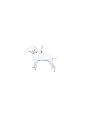 Silver 925 Rhodesian Ridgeback dog pendant