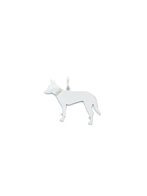 Silver 925 Belgian Malinois dog pendant