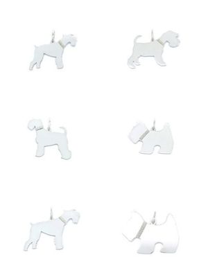 Silver 925 Schnauzer dog pendant