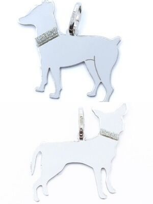 Silver 925 Pincher dog pendant