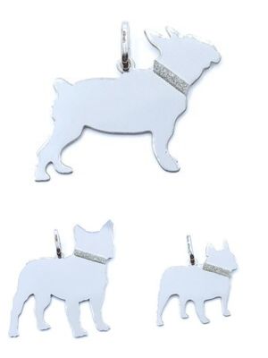 Silver 925 French Bulldog dog pendant