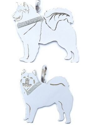 Silver 925  Chow Chow dog  pendant