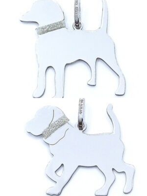 Silver 925 Beagle dog pendant