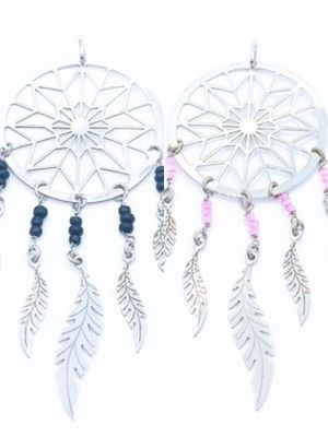 Silver 925 big dreamcatcher pendant
