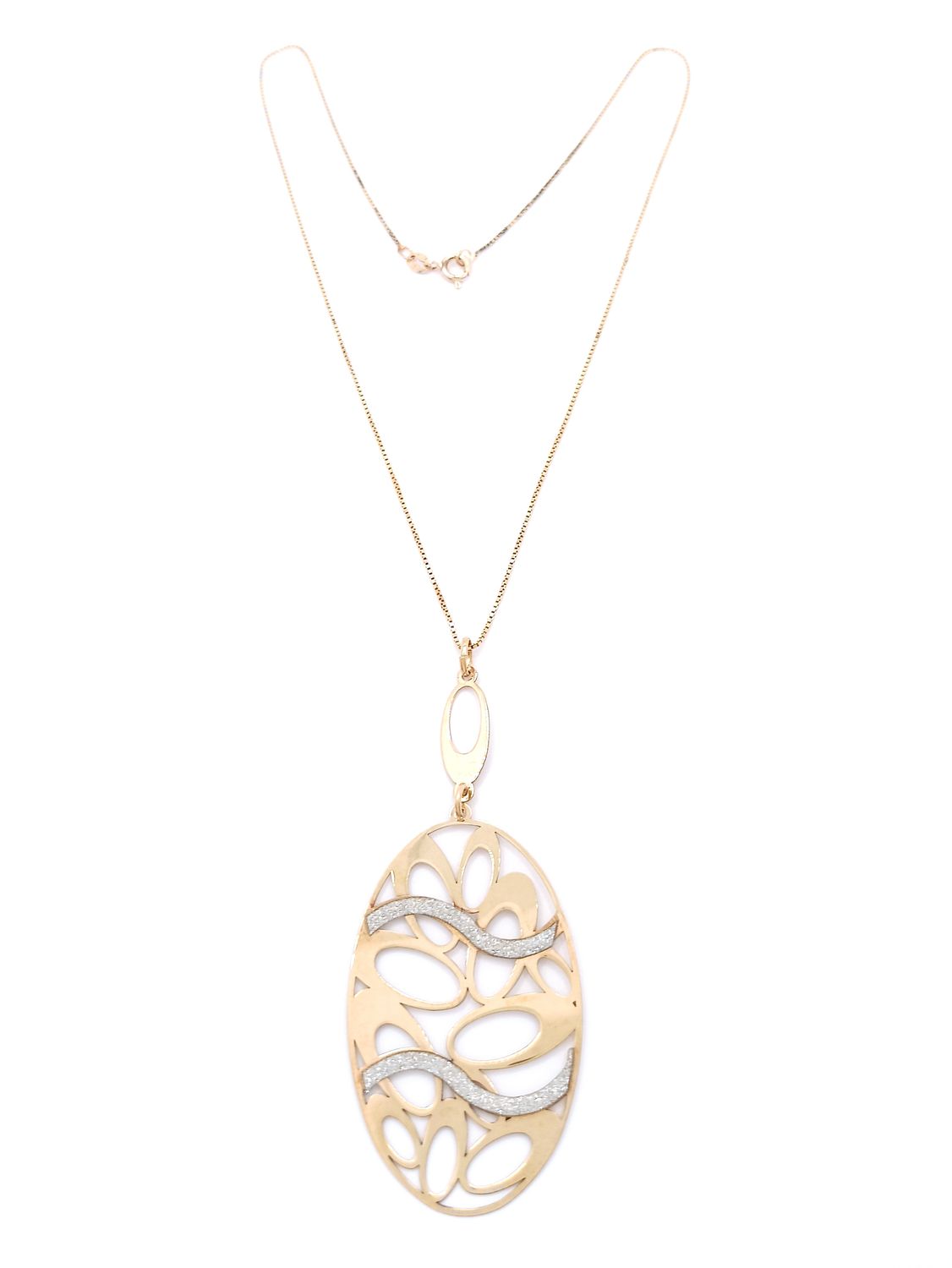 Silver 925 modern glitter necklace, MODEL-SIZE-CHAIN LENGTH: 1-Pendant Height: 8.2cm-Width: 3.3cm-Chain Length: 45cm