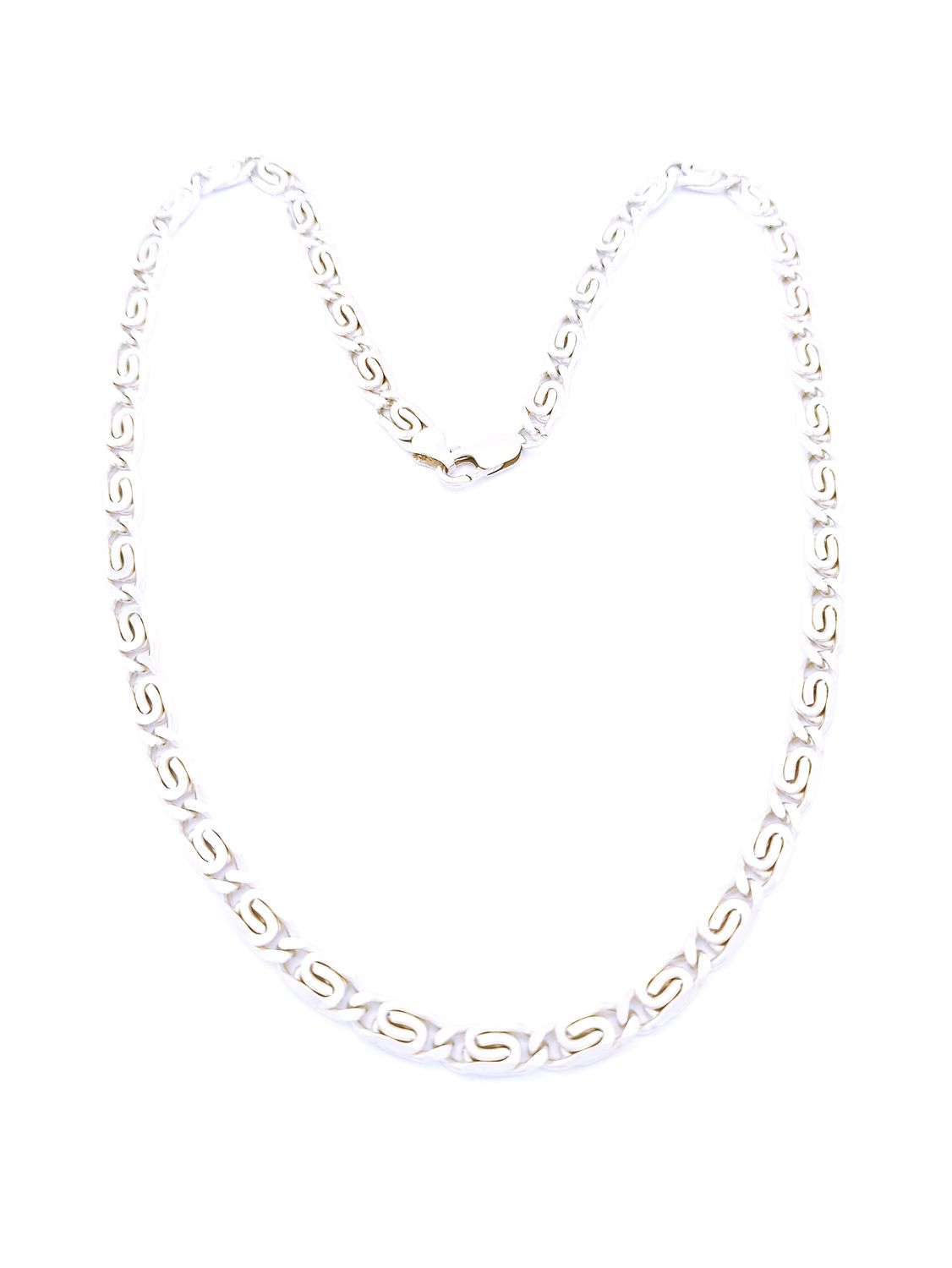 Silver 925 Greek double circle of life neck chain
