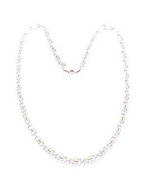 Silver 925 Greek double circle of life neck chain