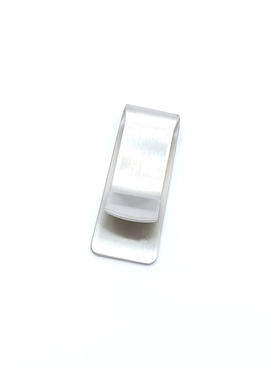 Stainless steel silver money clip, MODEL-SIZE: 1 Length: 5.2cm-Width : 2cm