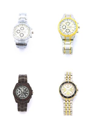 Mens stainless steel wristwatch