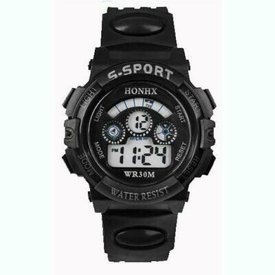 HONX  S-SPORT digital child watch, COLOR: 1-Black