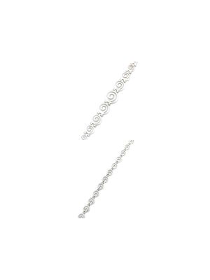 Silver 925 Meandros circle of life hand bracelet