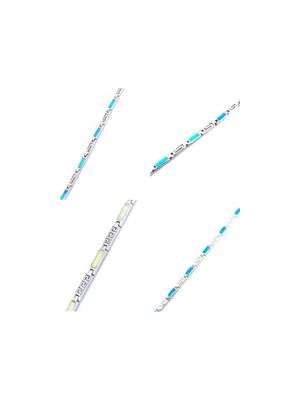 Silver 925 Opal blue or white Meandros bracelet