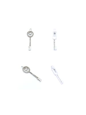 Silver 925 white stone big key pendant