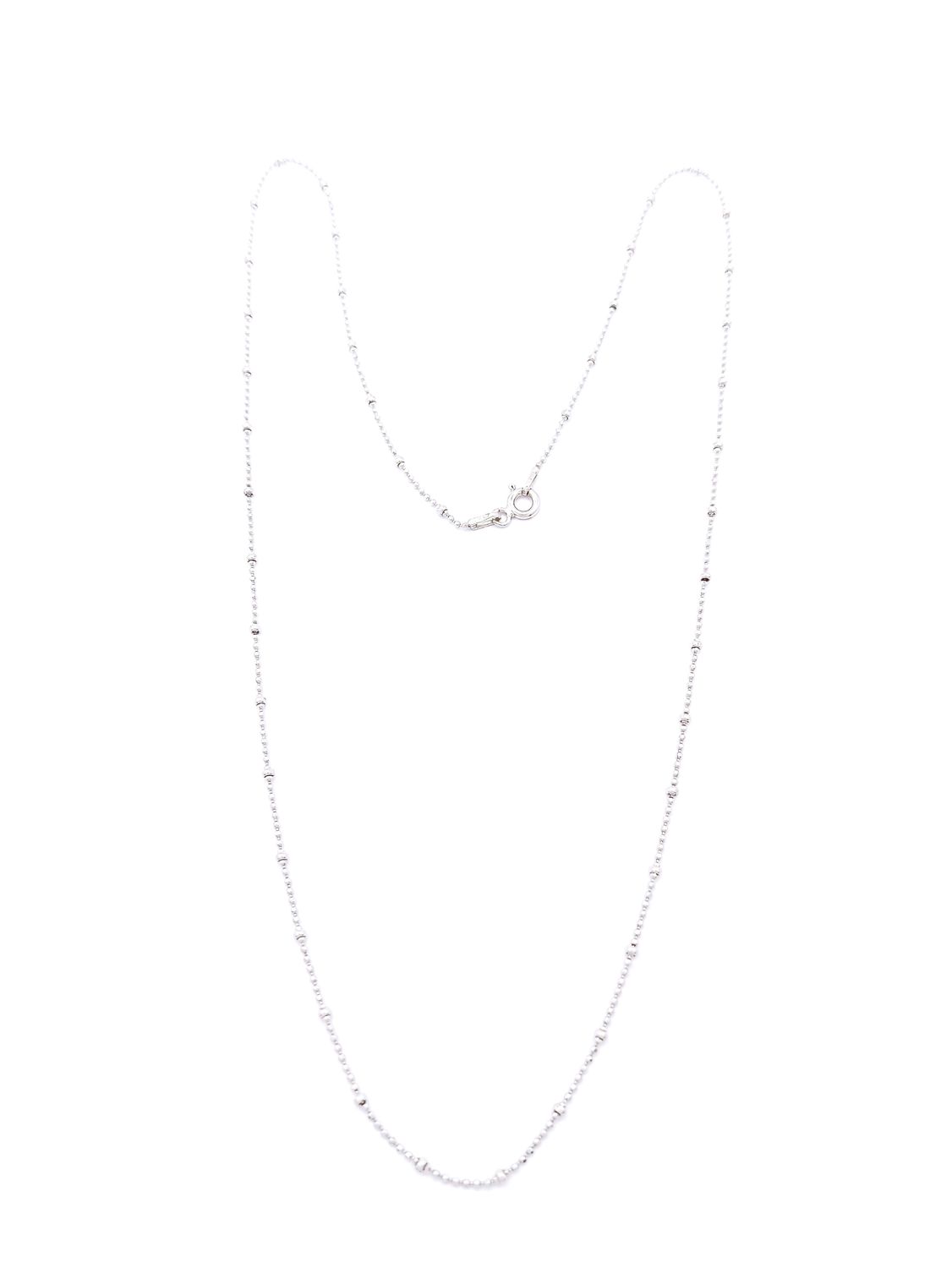 Silver 925 diamond cut ball necklace