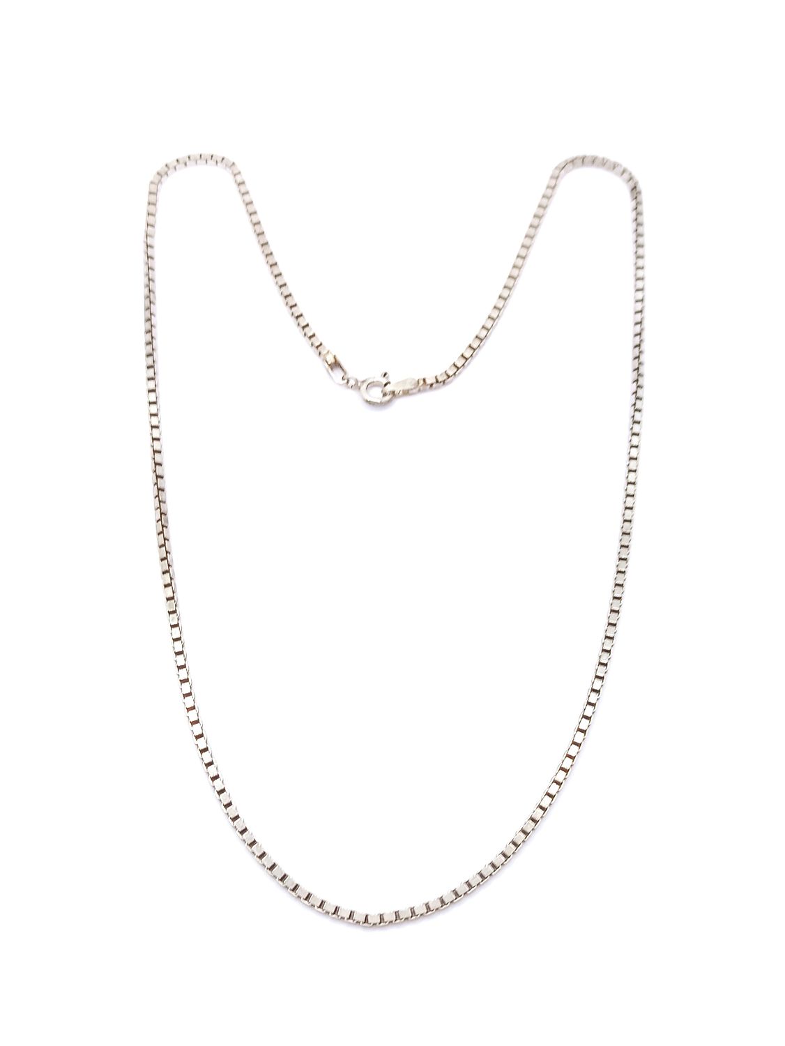 Silver 925 thick cube chain 6 necklace