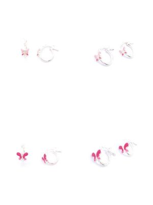 Silver 925  children earrings butterfly design