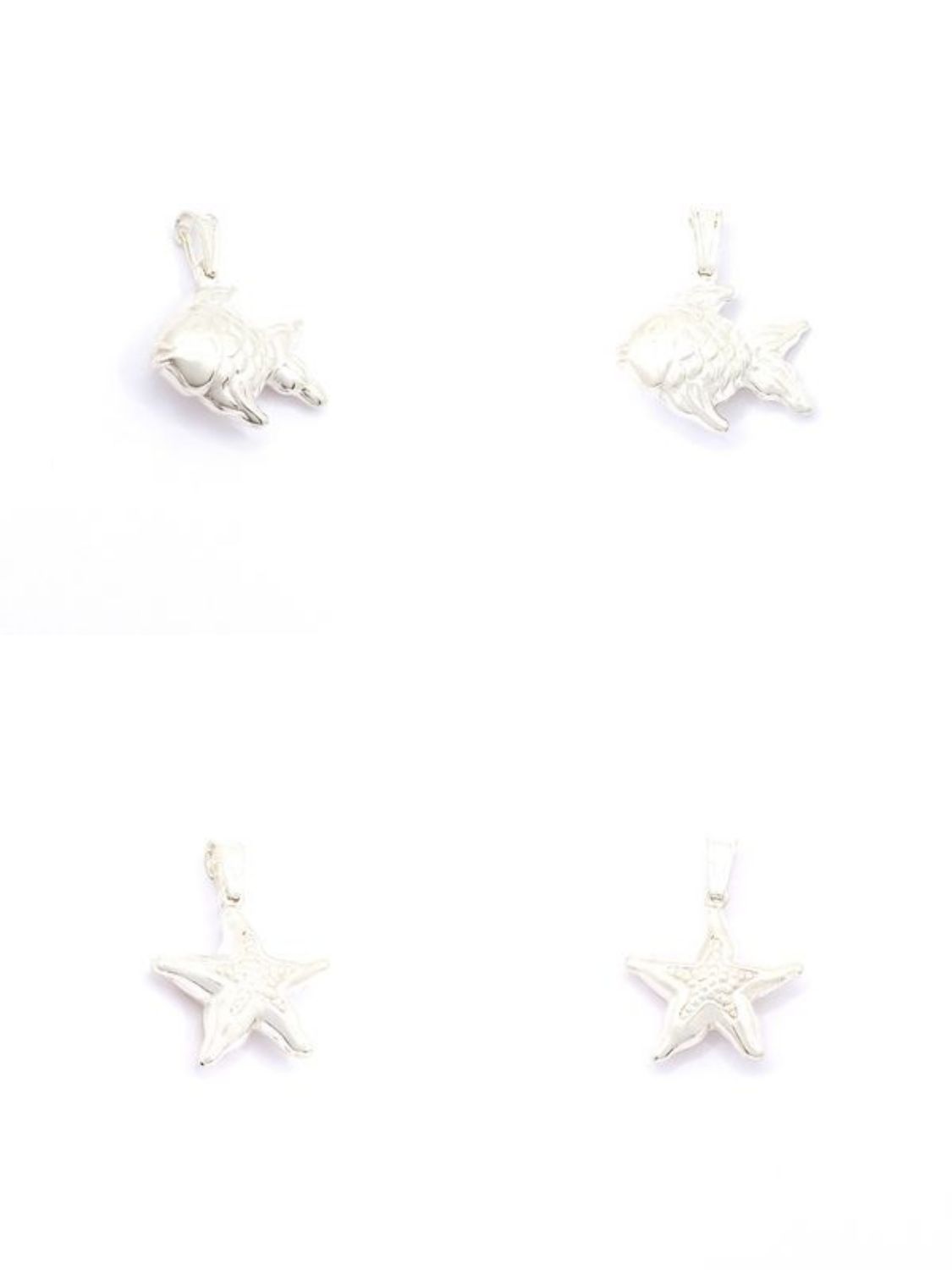 Silver 925 sea star or fish pendant