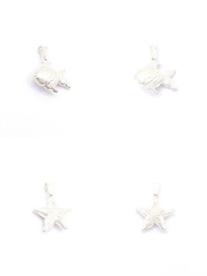 Silver 925 sea star or fish pendant