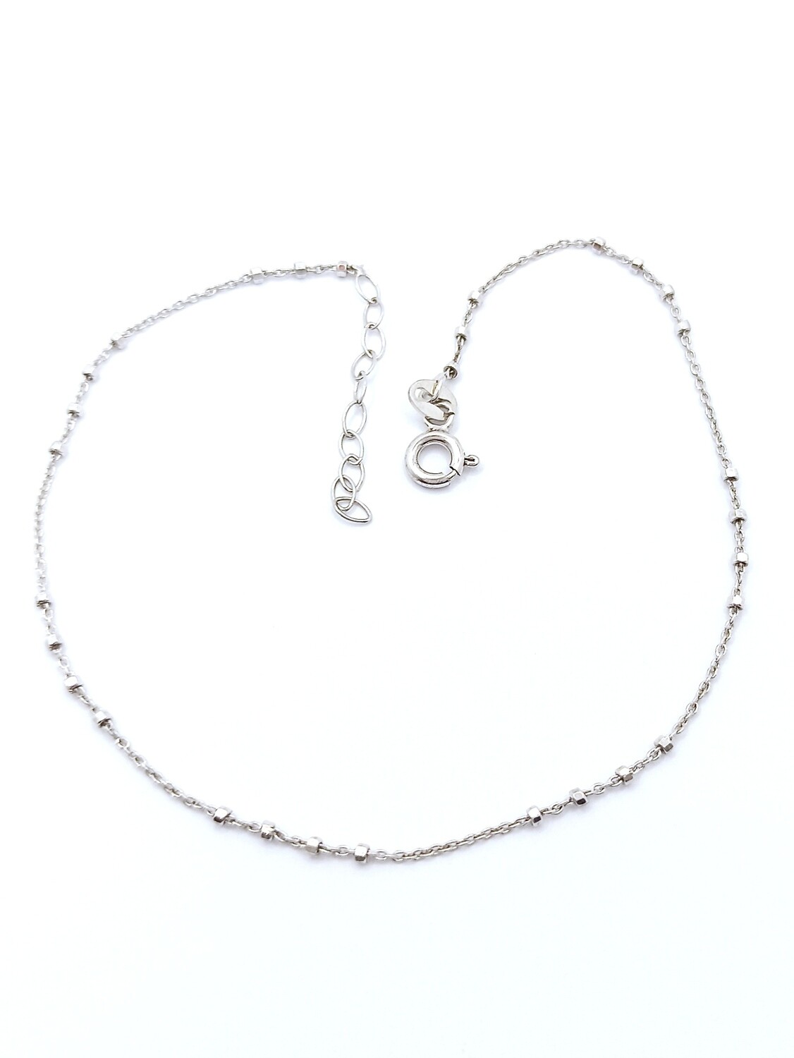 Silver 925 ball rose anklet