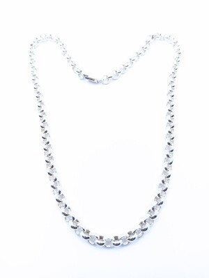 Silver 925 handmade mens circles necklace